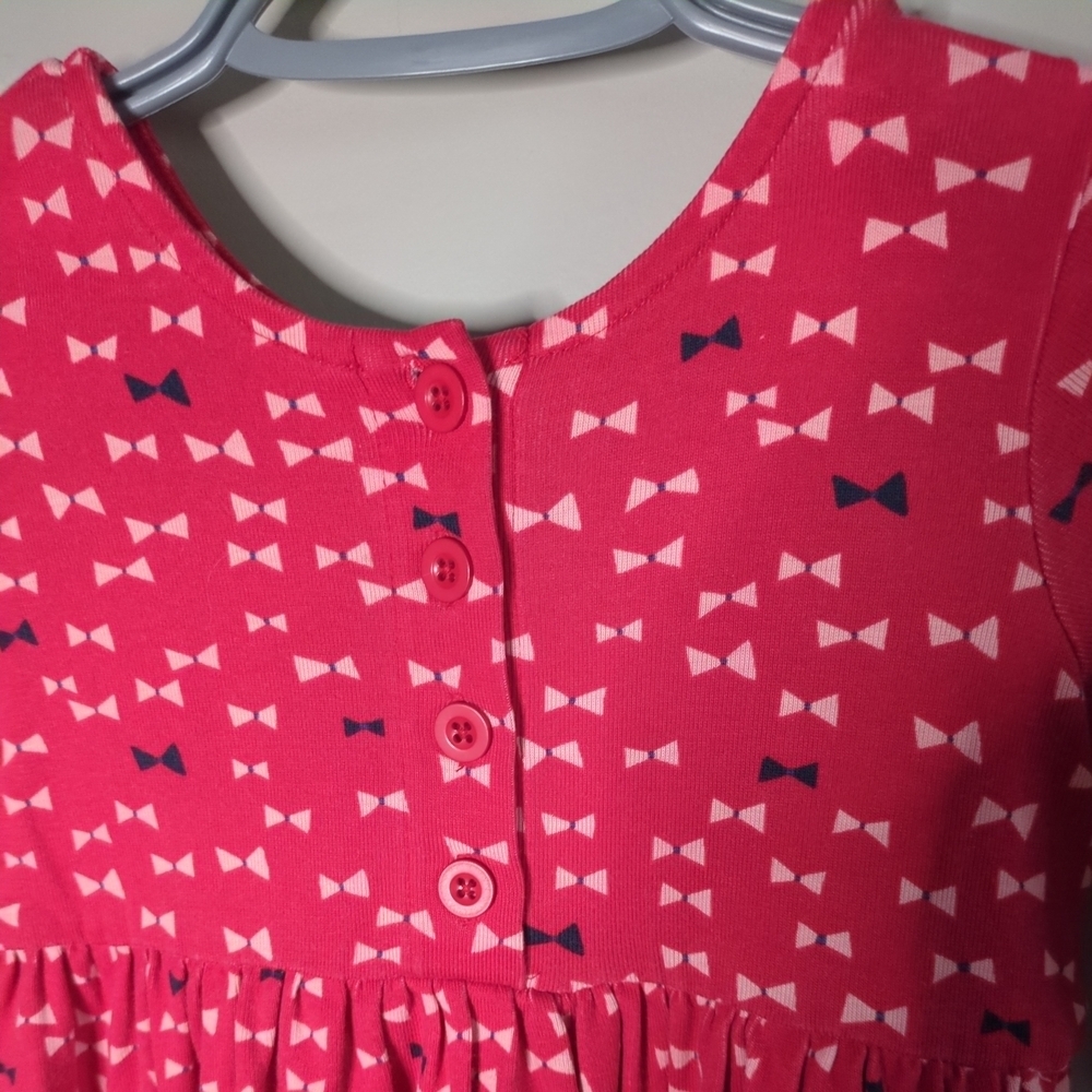 Hanna Andersson Bow Print Day Play Dress Red Size 4‎ - Picture 3 of 6